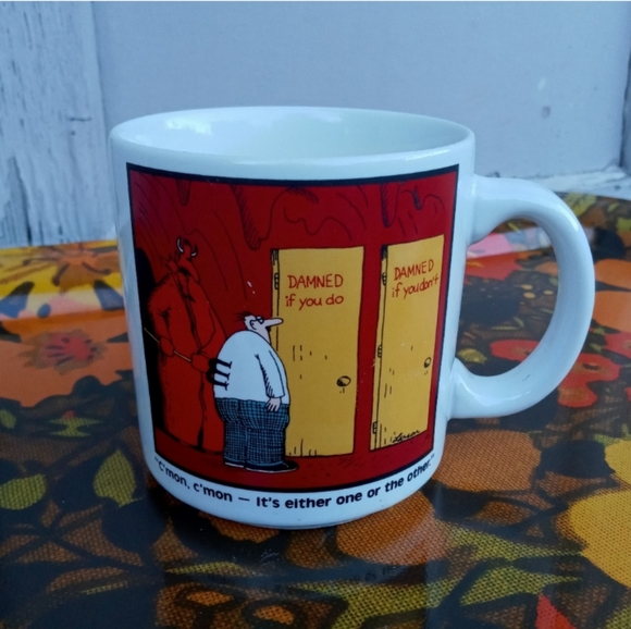 VINTAGE COFFEE MUG 1985 FAR SIDE COMIC - Picture 2 of 4